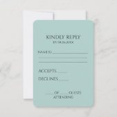 Maak je eigen aangepaste minimalistische RSVP kaartje (Voorkant)