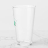 Maak Je Eigen Aangepaste Monogram En Naam Groen Glas (Links)