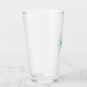 Maak Je Eigen Aangepaste Monogram En Naam Groen Glas (Rechts)