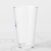 Maak Je Eigen Aangepaste Monogram En Naam Paars Glas (Links)