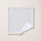 Maak Je Eigen Aangepaste Monogram Kleur Match Bad Handdoek (Wasdoekje)