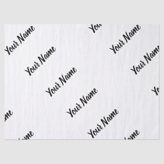 Maak je eigen aangepaste naam Gepersonaliseerde ca Tissuepapier (Voorkant)