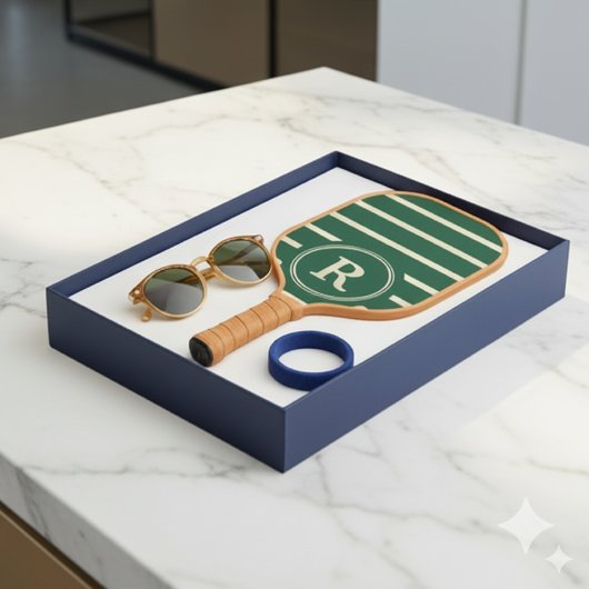 Maak Je Eigen Aangepaste Naam Monogram Ontwerp Pickleball Paddle