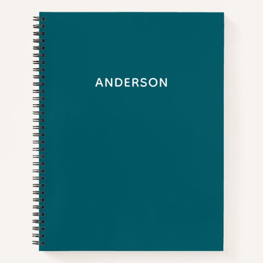Maak Je Eigen Aangepaste Naam Spiraal Notebook Notitieboek (Voorkant)