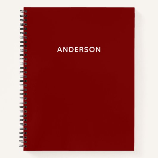 Maak Je Eigen Aangepaste Naam Spiraal Notebook Notitieboek (Voorkant)