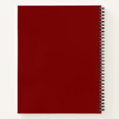 Maak Je Eigen Aangepaste Naam Spiraal Notebook Notitieboek (Achterkant)