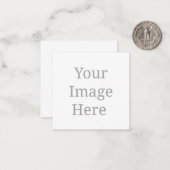 Maak je eigen aangepaste  notitiekaartje (Voorkant / Achterkant in situ)