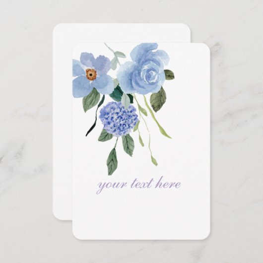 Maak Je Eigen Aangepaste Ontwerp Bedankkaart (Voorkant / Achterkant)