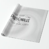 Maak Je Eigen Aangepaste Ontwerp Cadeaupapier (Uitgerold)