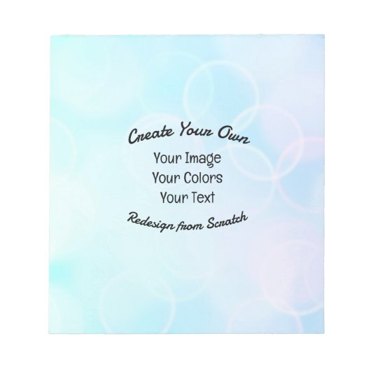 Maak Je Eigen Aangepaste Ontwerp/Logo Notitieblok (Voorkant)