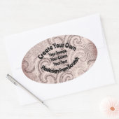 Maak Je Eigen Aangepaste Ontwerp Ovale Sticker (Envelop)