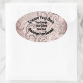 Maak Je Eigen Aangepaste Ontwerp Ovale Sticker (Tas)