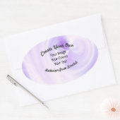Maak Je Eigen Aangepaste Ontwerp Ovale Sticker (Envelop)