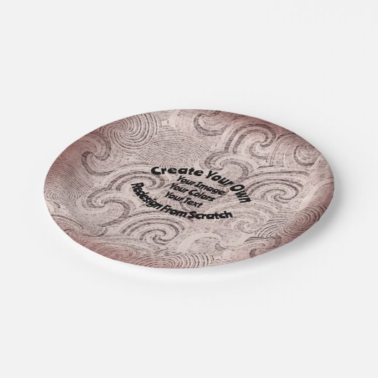 Maak Je Eigen Aangepaste Ontwerp Papieren Bordje (Gekanteld)