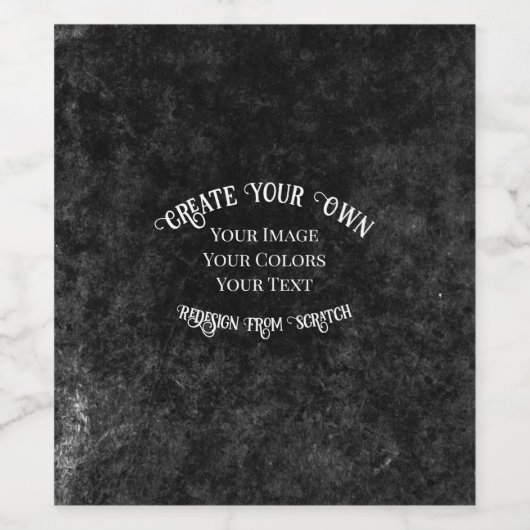 Maak Je Eigen Aangepaste Ontwerp Wijn Etiket (Enkel label)