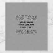 Maak Je Eigen Aangepaste Ontwerp Wijn Etiket (Enkel label)