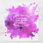 Maak Je Eigen Aangepaste Ontwerp Wijn Etiket (Enkel label)