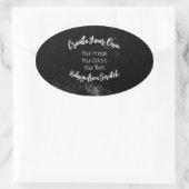 Maak Je Eigen Aangepaste Ovale Sticker (Tas)