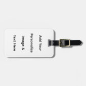 maak je eigen aangepaste personaliseren bagagelabel (Voorkant horizontaal)