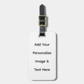 maak je eigen aangepaste personaliseren bagagelabel (Voorkant verticaal)