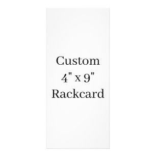 Maak je eigen aangepaste promotie merk 4" x 9" reclamekaart