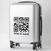 Maak Je Eigen Aangepaste QR Code Website Adres URL Sticker (Koffer)