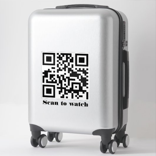 Maak Je Eigen Aangepaste QR Code Website Adres URL Sticker (Koffer)