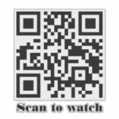 Maak Je Eigen Aangepaste QR Code Website Adres URL Sticker (Voorkant)