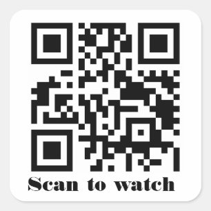 Maak Je Eigen Aangepaste QR Code Websiteadres URL Vierkante Sticker