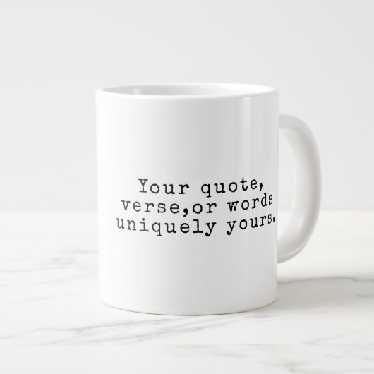 Maak je eigen aangepaste quote mok (Voorkant rechts)