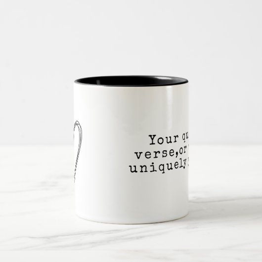 Maak je eigen aangepaste quote mok (Center)