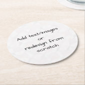 Maak je eigen aangepaste ronde kartonnen onderzetter (Gebogen)