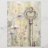 Maak Je Eigen Aangepaste Shabby Chic Landelijke Sl Menu (Achterkant)