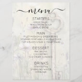 Maak Je Eigen Aangepaste Shabby Chic Landelijke Sl Menu (Voorkant)
