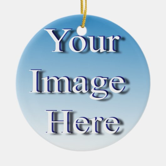 Maak je eigen aangepaste sjabloon keramisch ornament (Voorkant)