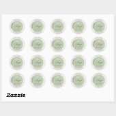Maak je eigen Aangepaste Soja Kaars Bedrijf Ronde Sticker (Vel)