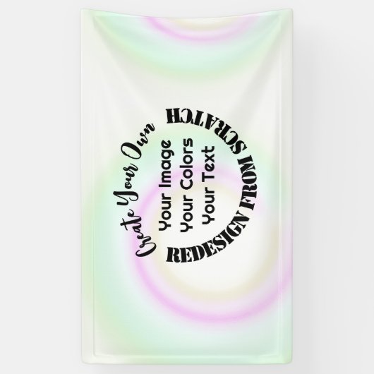 Maak je eigen aangepaste spandoek (Verticaal)