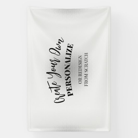 Maak je eigen aangepaste spandoek (Verticaal)