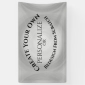 Maak Je Eigen Aangepaste Spandoek (Verticaal)