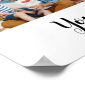 Maak je eigen aangepaste tekst 6 Fotoscollage Poster (Hoek)