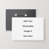 maak je eigen aangepaste tekst personaliseren button (Voorkant / Achterkant)