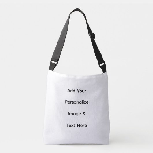 maak je eigen aangepaste tekst personaliseren crossbody tas (Voorkant)