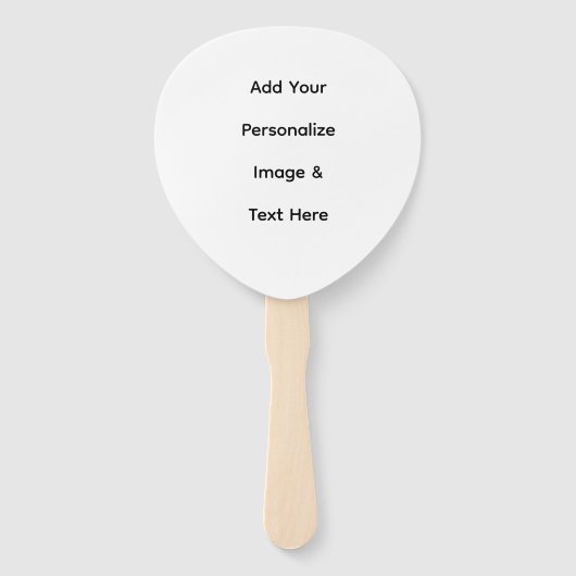 maak je eigen aangepaste tekst personaliseren handwaaier (Voorkant)
