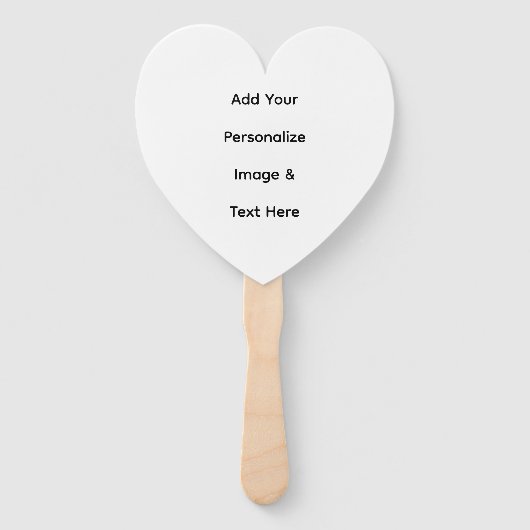 maak je eigen aangepaste tekst personaliseren handwaaier (Voorkant)