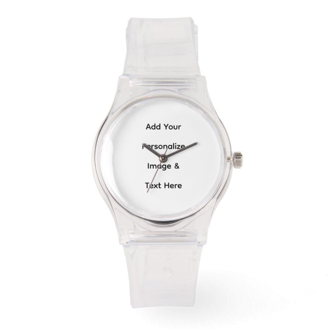 maak je eigen aangepaste tekst personaliseren horloge (Voorkant)