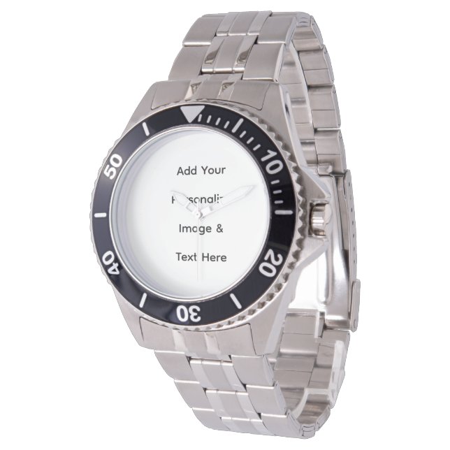 maak je eigen aangepaste tekst personaliseren horloge (Gekanteld)