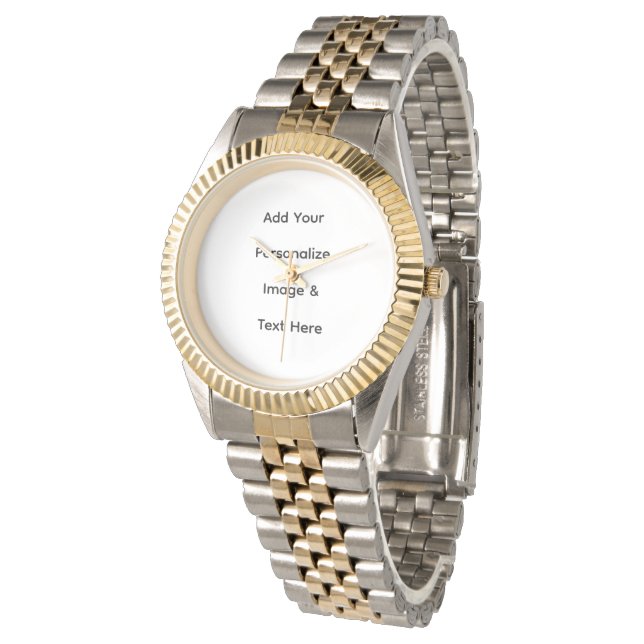 maak je eigen aangepaste tekst personaliseren horloge (Gekanteld)