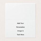 maak je eigen aangepaste tekst personaliseren kaart (Buitenkant ongevouwen)