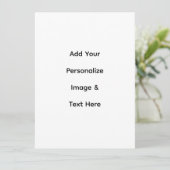 maak je eigen aangepaste tekst personaliseren programmakaart (Staand voorkant)