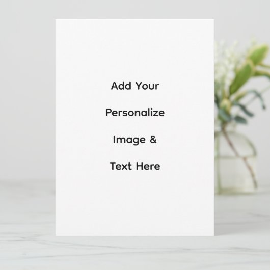 maak je eigen aangepaste tekst personaliseren programmakaart (Staand voorkant)